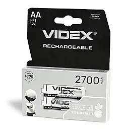 Аккумулятор Videx AA 2700mAh NiMh 2шт (23342) - фото Аккумулятор Videx AA 2700mAh NiMh 2шт (23342)