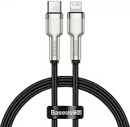 Кабель USB PD Baseus Cafule Metal 20W USB Type-C - Lightning Cable Black (CATLJK-A01)
