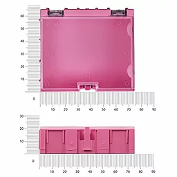 Кассетница для компонентов WENTAI 75х65х22 мм розовая - миниатюра 2