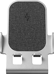 Беспроводное (индукционное) зарядное устройство Proda 15w wireless charger metal grey (PD-W18) - фото Беспроводное (индукционное) зарядное устройство Proda 15w wireless charger metal grey (PD-W18)