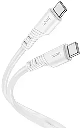 Кабель Hoco X97 Crystal Silicone USB Type-C - Type-C 60w 3a 1м PD cable White - миниатюра 3 Кабель Hoco X97 Crystal Silicone USB Type-C - Type-C 60w 3a 1м PD cable White - миниатюра 3
