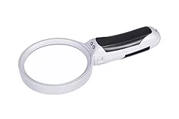 Лупа ручна Magnifier 77390A 90мм/2.5х з LED-підсвіткою - мініатюра 2