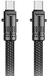 Кабель XO NB-Q288B USB Type-C - Type-C 60w 3a 1.2м PD cable Black - фото Кабель XO NB-Q288B USB Type-C - Type-C 60w 3a 1.2м PD cable Black