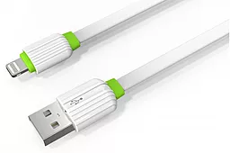 Кабель USB LDNio Lightning flat 2.1A White (LS05)