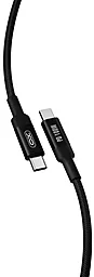 Кабель XO NB-Q168 USB Type-C - Type-C 100w 5a 1м PD cable Black - фото Кабель XO NB-Q168 USB Type-C - Type-C 100w 5a 1м PD cable Black