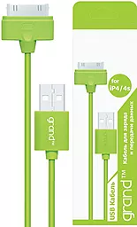 Кабель USB Grand Dock Series for Apple Green