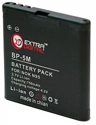 Акумулятор Nokia 5610 / BP-5M / BMN6291 (750 mAh) ExtraDigital - мініатюра 2