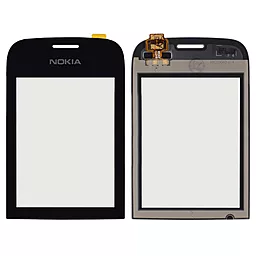 Сенсор (тачскрин) Nokia Asha 202, Asha 203 (original) Black - фото Сенсор (тачскрин) Nokia Asha 202, Asha 203 (original) Black