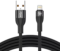 USB Кабель Powermax Silicat 2.4A Lightning Cable Black