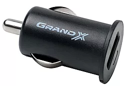 Автомобільний зарядний пристрій Grand-X 1a car charger black (CH-01)