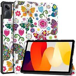 Чехол для планшета BeCover Smart Case для Xiaomi Redmi Pad SE 11" Butterfly (709865) - фото Чехол для планшета BeCover Smart Case для Xiaomi Redmi Pad SE 11" Butterfly (709865)