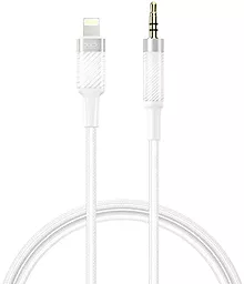 Аудіо кабель XO NB-R279A mini Jack 3.5 mm - Lightning M/M Cable 1 m white