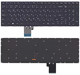 Клавиатура для ноутбука Lenovo U530 с подсветкой Light без рамки черная