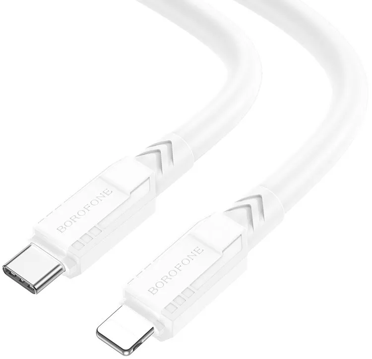 Кабель Borofone BX81 Goodway USB Type-C - Lightning 20w 3a 1м PD сable White - фото 2