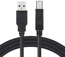 Кабель (шлейф) ColorWay USB 2.0 AM/BM 3м с ферритовым фильтром чёрный (CW-CBUB073-BK)