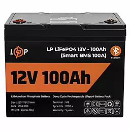 Аккумуляторная батарея Logicpower 12V 100Ah 1280Wh Smart BMS 100А LiFePO4 (LP20197)