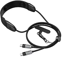 Кабель Hoco U145 USB Type-C - Type-C 100w 5a 1.4м PD cable Black - фото Кабель Hoco U145 USB Type-C - Type-C 100w 5a 1.4м PD cable Black