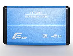 Карман для HDD Frime SATA 2.5", USB 2.0, Metal, Blue (FHE22.25U20)