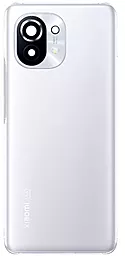 Задняя крышка корпуса Xiaomi Mi 11 со стеклом камеры Cloud White