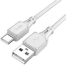 Кабель Hoco X101 silicone USB-A to Type-C 15w 3a 1м cable Gray - миниатюра 2 Кабель Hoco X101 silicone USB-A to Type-C 15w 3a 1м cable Gray - миниатюра 2