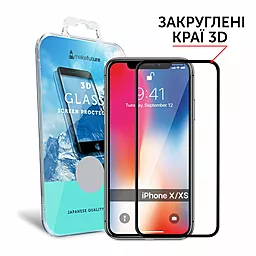 Защитное стекло MAKE 3D Full Cover Apple iPhone X, iPhone XS, iPhone 11 Pro Black (MG3DAIX/XSB)