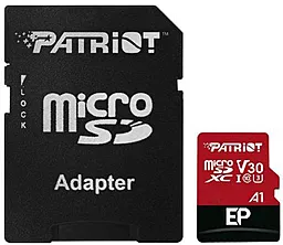 Карта памяти Patriot MicroSDXC 1TB UHS-I/U3 Class 10 EP A1 R90/W80MB/s + SD-adapter (PEF1TBEP31MCX)