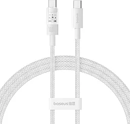 Кабель Baseus Gem USB Type-C - Type-C 100w 5a 1м PD cable White (P10373000211-00) - фото Кабель Baseus Gem USB Type-C - Type-C 100w 5a 1м PD cable White (P10373000211-00)