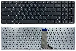 Клавіатура для ноутбуку Asus X551C, X551M RU/ENG, без рамки Black - фото Клавіатура для ноутбуку Asus X551C, X551M RU/ENG, без рамки Black