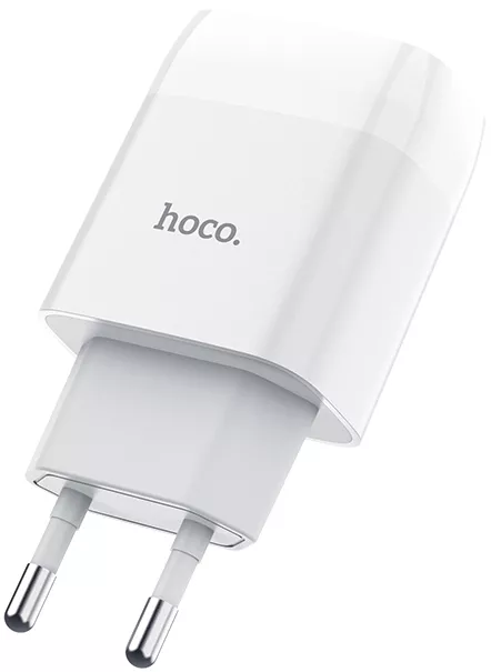 Мережевий зарядний пристрій Hoco C72A Glorious 2.1a home charger white - фото 2