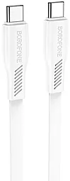 Кабель Borofone BX85 Auspicious USB Type-C - Type-C 60w 3a 1м PD cable White - фото Кабель Borofone BX85 Auspicious USB Type-C - Type-C 60w 3a 1м PD cable White