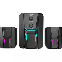 Колонки акустические Aula N-189 2.1 Led USB Black (6948391265070) - фото Колонки акустические Aula N-189 2.1 Led USB Black (6948391265070)