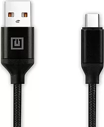 Кабель REAL-EL Premium Fabric USB-A - Type-C 15w 3a 2м cable Black (EL123500047) - фото Кабель REAL-EL Premium Fabric USB-A - Type-C 15w 3a 2м cable Black (EL123500047)