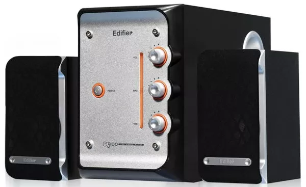 Колонки акустические Edifier E3100 Black/Orange - фото 1