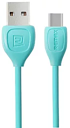 Кабель Remax Lesu USB-A - Type-C 12w 2.4a 1м cable Blue (RC-050a) - фото Кабель Remax Lesu USB-A - Type-C 12w 2.4a 1м cable Blue (RC-050a)