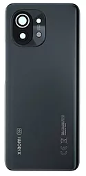 Задняя крышка корпуса Xiaomi Mi 11 со стеклом камеры  Midnight Gray