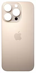 Задняя крышка корпуса Apple iPhone 16 Pro (big hole) Desert Titanium - фото Задняя крышка корпуса Apple iPhone 16 Pro (big hole) Desert Titanium