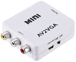 Видео конвертер VGA - AV (3xRCA) 1080p 60hz white (YT-CM-VGA / AV) EasyLife