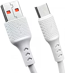 Кабель Veron CV03 USB-A - Type-C 12w 2.4a 1м cable White - фото Кабель Veron CV03 USB-A - Type-C 12w 2.4a 1м cable White