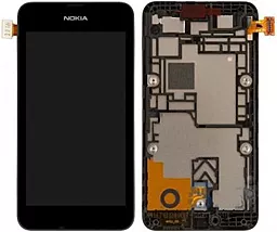 Дисплей Nokia Lumia 530 с тачскрином и рамкой, оригинал, Black