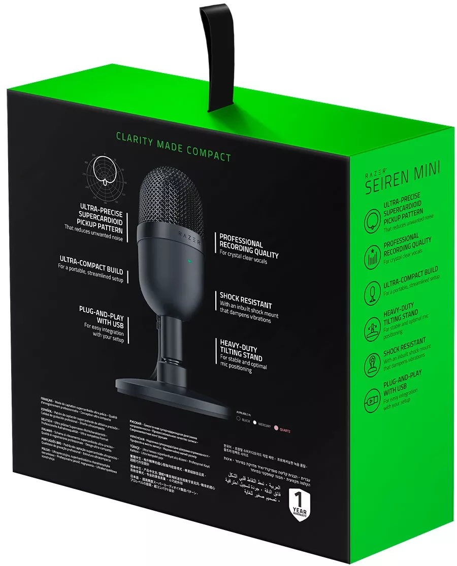 Микрофон Razer Seiren mini Black (RZ19-03450100-R3M1) - фото 5