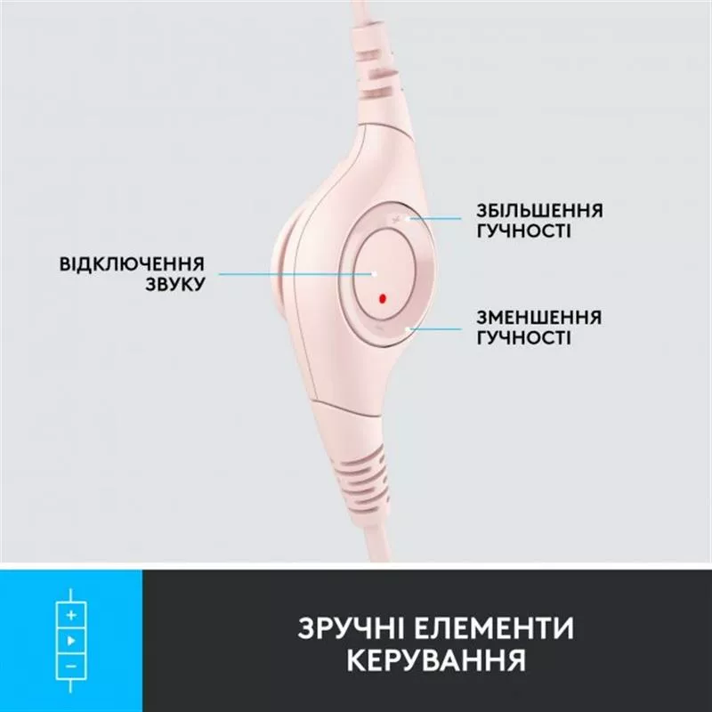 Наушники Logitech H390 Rose (981-001281) - фото 9