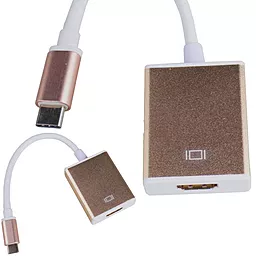 Видео переходник (адаптер) USB type C 4K x 2K - HDMI 1TOUCH - миниатюра 2 Видео переходник (адаптер) USB type C 4K x 2K - HDMI 1TOUCH - миниатюра 2