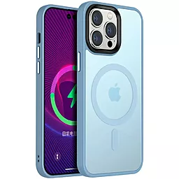 Чехол Epik Metal Buttons with MagSafe Colorful для Apple iPhone 13 Pro Max Blue