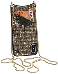 Чохол BeCover Glitter Wallet Apple iPhone XR Gold (703614)