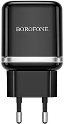 Сетевое зарядное устройство с быстрой зарядкой Borofone BA36A High speed 18w QC3.0 home charger black