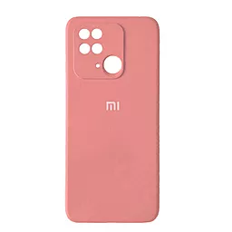 Чехол Silicone Case Full для Xiaomi Redmi 10C Pink