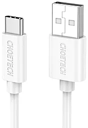 USB Кабель Choetech USB Type-C Cable White (AC0002-WH)