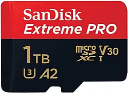 Карта памяти SanDisk Extreme PRO 1TB microSDXC Class 10 A2 V30 UHS-I U3 (SDSQXCZ-1T00-GN6MA)
