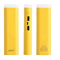 Повербанк GOLF GF-D3 LED 7800mAh Yellow - фото Повербанк GOLF GF-D3 LED 7800mAh Yellow