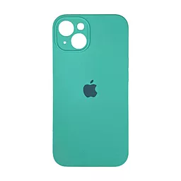 Чехол Silicone Case Full Camera for Apple IPhone 14 Plus azure